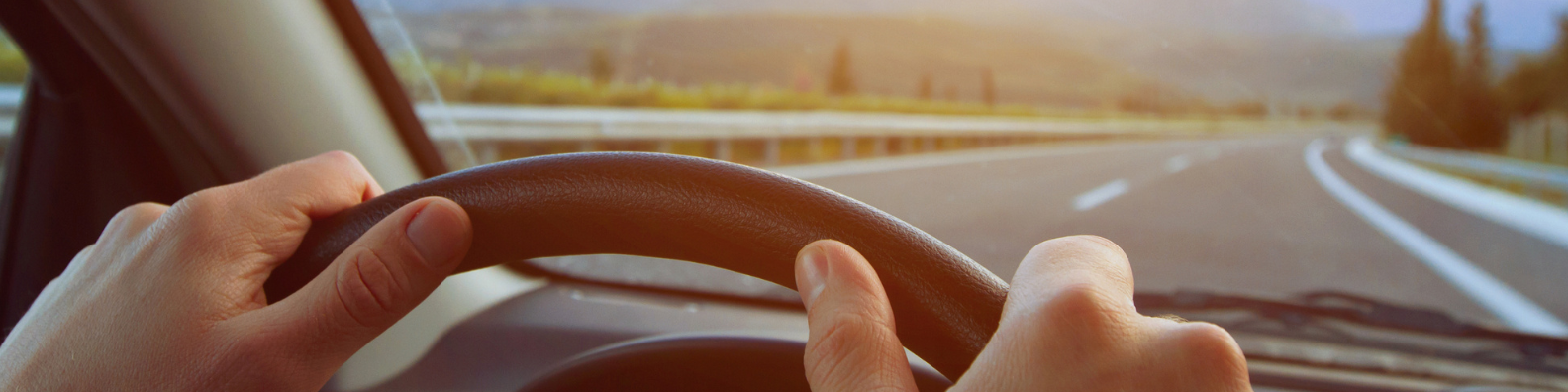 vehicle driving down a highway