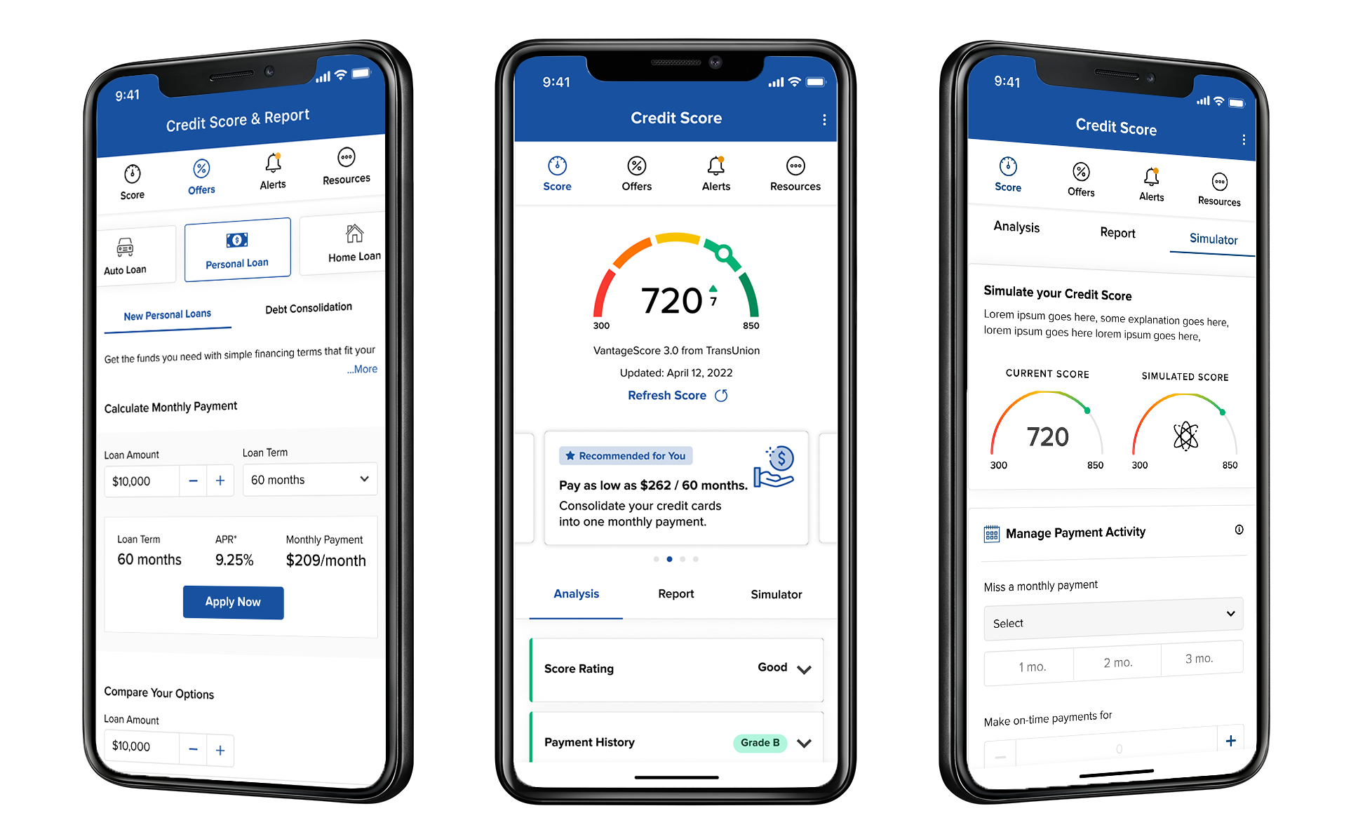 View of SavvyMoney platform on mobile app. 